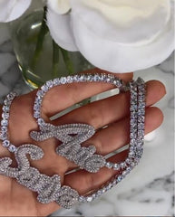 Ice Stone Luxury Iced Out Custom Name Necklace