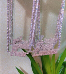 Ice Stone Luxury Iced Out Custom Name Necklace