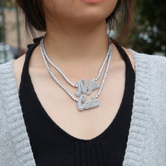 Ice Stone Luxury Iced Out Custom Name Necklace