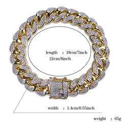 Ice Stone Iced Out Miami Cuban Link Bracelet