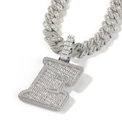 Ice Stone Full 5A Zircon Custom Iced Pendant Necklace