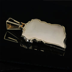 Ice Stone Gold Plated Jesus Pendant Necklace