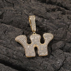 Ice Stone 5A Zircon Custom Name Necklace