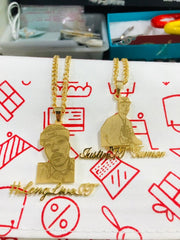 Ice Stone Hip Hop Custom Photo Stainless Steel Necklace