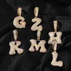 Ice Stone 5A Zircon Custom Name Necklace