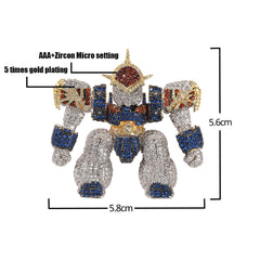 Ice Stone CZ Iced Out Cartoon Pendant