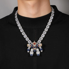 Ice Stone CZ Iced Out Cartoon Pendant