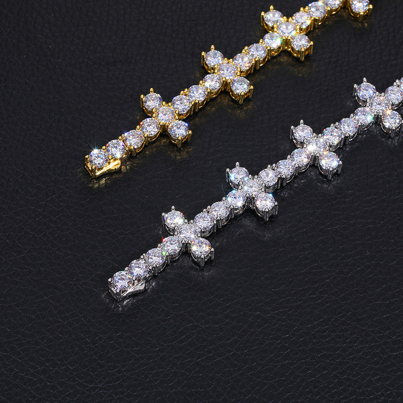 アクセサリー Iced Out Cross Tennis Chain 3mm 56cm アクセサリー アクセサリー Iced Out Cross Tennis Chain 3mm 56cm アクセサリー