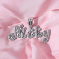 Ice Stone Custom Iced Out Name Chain Necklace