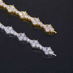 Ice Stone 12mm Big Honeycomb Iced Necklace