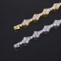 Ice Stone 12mm Big Honeycomb Iced Necklace