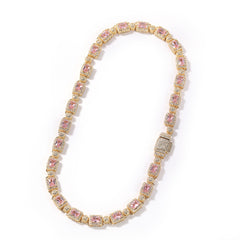 Ice Stone 8mm Square Tennis Chain Necklace