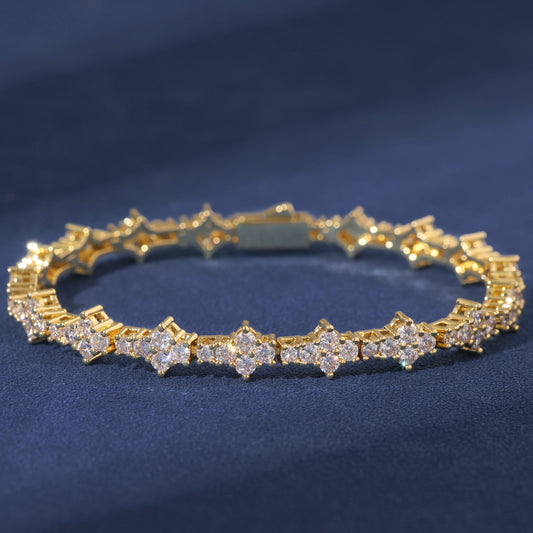 Ice Stone Popular 3mm 5A CZ Diamond Tennis Bracelet