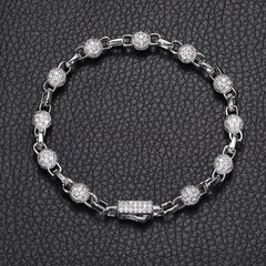 Ice Stone 6mm Beaded Iced Out Necklace