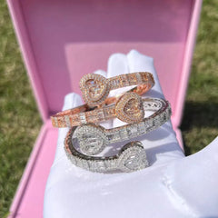 Ice Stone Heart Jewelry Set Women’s Bling