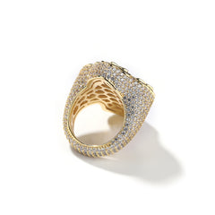 Ice Stone Hip Hop Iced Out Cross Ring