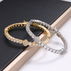 4mm Clover CZ Tennis Chain Colorful Jewelry