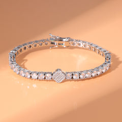 4mm Clover CZ Tennis Chain Colorful Jewelry