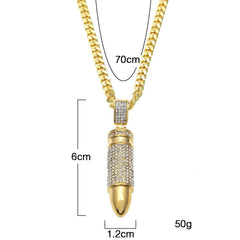 Ice Stone Gold Plated Iced Out Pendants