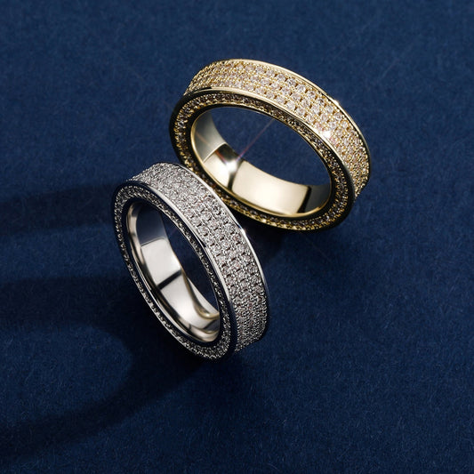 Ice Stone Brass Micro Paved Iced Out Ring