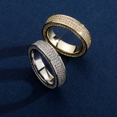 Ice Stone Brass Micro Paved Iced Out Ring