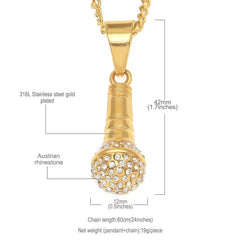 Ice Stone Gold Plated Iced Out Pendants