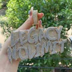 Ice Stone Big Size Iced Out Custom Pendant Necklace