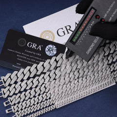 Ice Stone VVS D Moissanite Cuban Chain 6mm-18mm