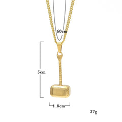 Ice Stone Gold Plated Iced Out Pendants