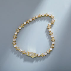 Ice Stone Iced Out 5A Zircon Star Necklace