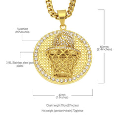 Ice Stone Gold Plated Iced Out Pendants