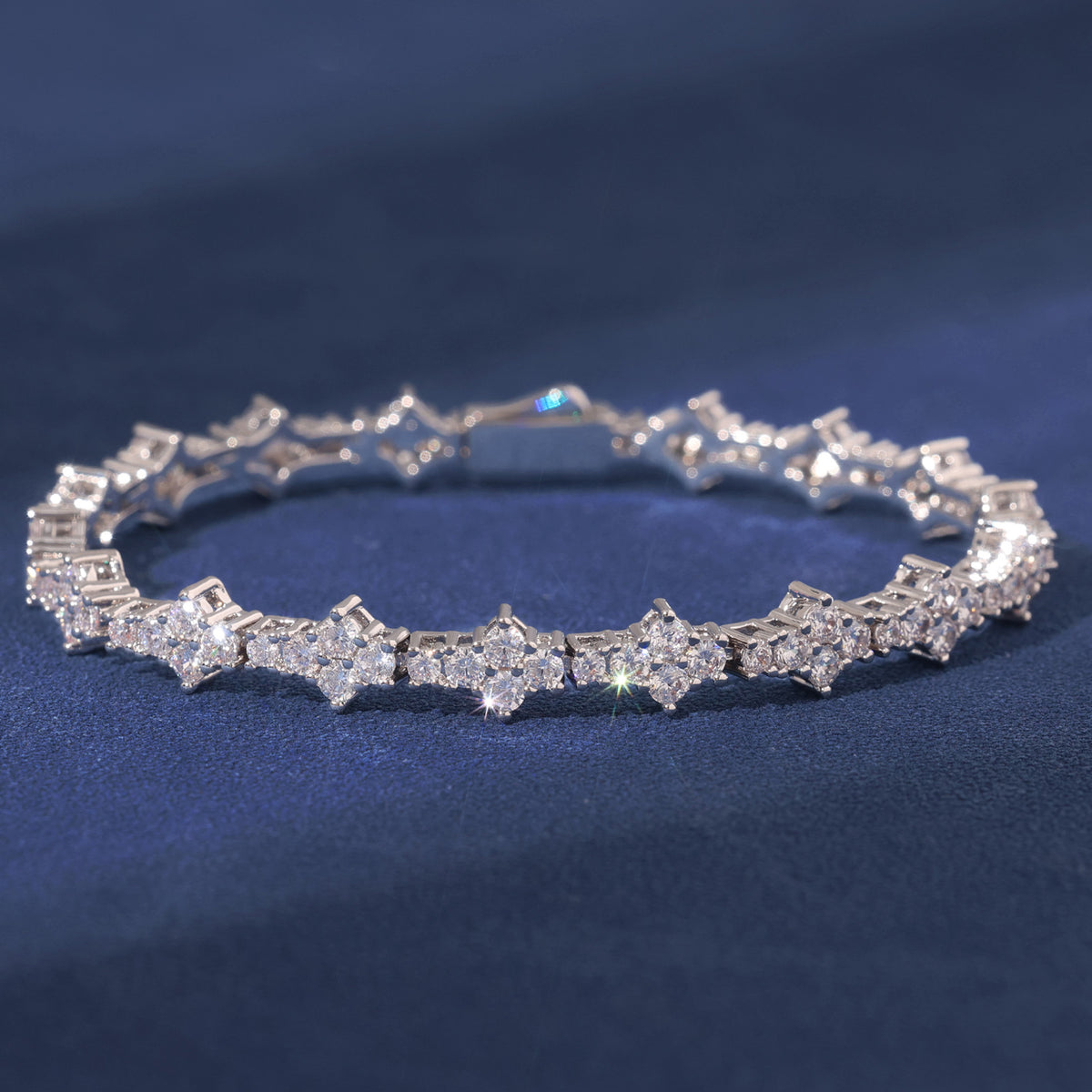 Ice Stone 3mm Diamond Tennis Chain Bracelet