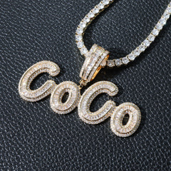 Ice Stone Custom Iced Out Name Chain Necklace