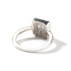 Ice Stone Square Baguette Iced Out Gold Ring