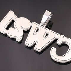 Ice Stone Full Diamond Custom Name Pendant