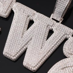 Ice Stone Full Diamond Custom Name Pendant