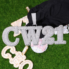 Ice Stone Full Diamond Custom Name Pendant