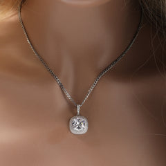 Ice Stone Pink Pendant Luxury Fashion Jewelry