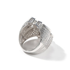 Ice Stone Full Diamond Dollar Sign Gold Ring