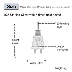 Ice Stone Sterling Silver Heart Pendant Necklace