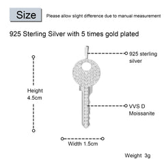 Ice Stone Sterling Silver Heart Pendant Necklace