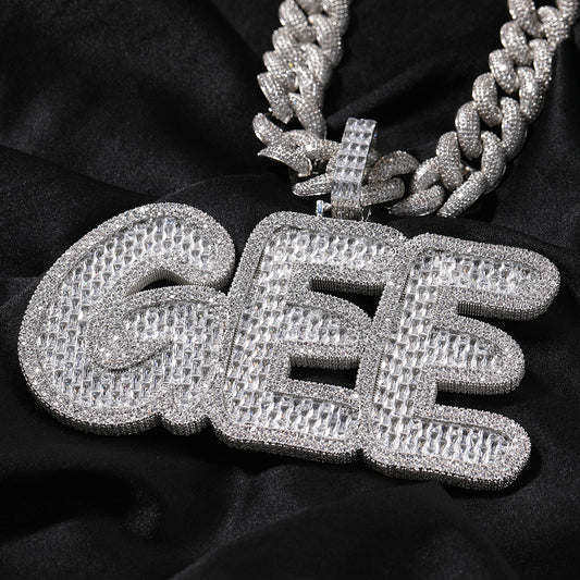 Ice Stone Hip Hop Diamond Letter Custom Name Necklace