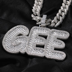 Ice Stone Hip Hop Diamond Letter Custom Name Necklace