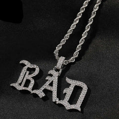 Ice Stone Vintage Iced Out Name Necklace