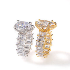 Ice Stone Pink Bling Big Stone Party Ring