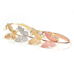 Ice Stone Luxury Adjustable Crystal Butterfly Finger Ring