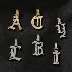 Ice Stone Vintage Iced Out Name Necklace