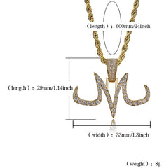 Ice Stone Hip Hop Dragon Ball Majin Buu Pendant Necklace