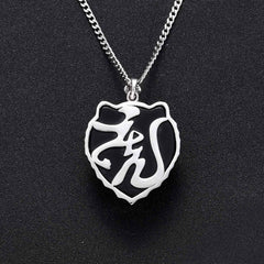 Ice Stone Gold Silver Rose Gold Tiger Pendant Necklace